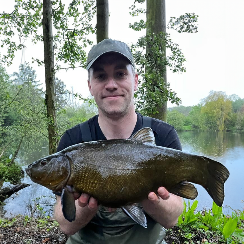 Clubmate’s new customer success specialist with a specimen tench.